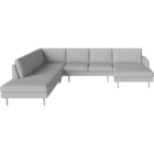 01-202-80 Scandinavia Remix 5 Seater Cornersofa with Chaise Longue Right - Open End - Left
