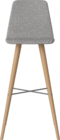 Beaver upholstered high barstool