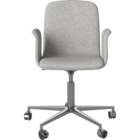 02-092-57 Palm Chair with upholstered seat, armrests and wheels