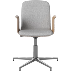 02-092-52 Palm Chair with upholstered seat and wood-armrests