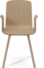 02-092-10 Palm veneer Dining Chair with armrest