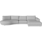 00-065-75 Noora 3 Units with chaise longue small - right - open end rounded small - left