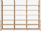 00-153-06 Friedman combination 3x6 - 9 narrow + 9 deep shelves