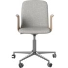 02-092-58 Palm Chair with upholstered seat, armrests and wheels