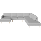 01-202-85 Scandinavia Remix 5 Seater Cornersofa with Chaise Longue Left - Open End - Right