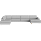 01-302-23 Scandinavia 7 Seater Cornersofa with Chaise Longue Right - Open end - Left