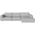 00-065-65 Noora 3 Units with chaise longue large – right