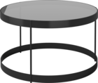 03-105-15 Drum Coffee table_Glass Ø60, H35 cm