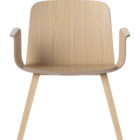02-092-32 Palm Veneer Lounge Chair with Armrest