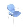 CM1142S - 4 LEGS STEREO CHAIR WITH "C" ARMRESTS WITH FRONT ONLY UPHOLSTERED