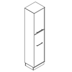 2532 + high plinth - Bookcase W408xD350xH1806 w/2 doors, left,  in A1+A3