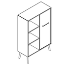 2313 + legs - Bookcase W800xD350xH1102 w/door, right in B1