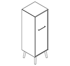 2344 + legs - Cupboard W408xD400xH1102 w/door, right in  A1