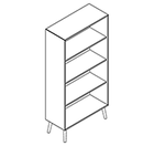 2404 + legs - Bookcase W800xD350xH1454 without divider