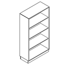 2404 + high plinth - Bookcase W800xD350xH1454 without divider