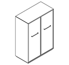 2342 incl. plinth - Cupboard W800xD400xH1102 w/doors in A1+B1w/divider