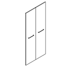 5xA4 high - 2955 - Door pack 1740x760  (f/bookcase/cupboard without dividers)