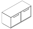 2105 incl. plinth - Bookcase W800xD350xH398 w/2 filling drawers in A1+B1