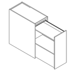 3351 - Plint Extension cabinet W400xH925xD800 Mix