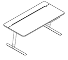 13770 - V7 table 1600x800 mm incl. drawer and cable tray