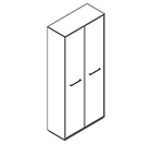 2520 incl. plinth - Bookcase W800xD350xH1806 w/doors in A1+B1 no divider