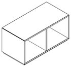 2108 incl. plinth - Cupboard W800xD400xH368 w/divider