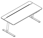 13771 - V7 table 1800x800 mm incl. drawer and cable tray