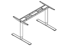 0595 - Sit/stand desks round legs (H: 640-1300mm)