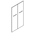 4xA4 high - 2945 - Door pack 1390x760  (f/bookcase/cupboard without dividers)