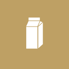 13301307 - Etiket til affaldssortering 75x75 (uden tekst) mad- & drikkekartoner (brun)