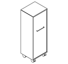 2311 + castors - Bookcase W408xD350xH1102 w/door, left in  A1