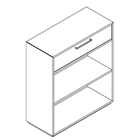 2714 - Delta45 Bookcase W800xD350xH750 w/1 drawers in A1