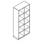 2542 + high plinth - Cupboard W800xD400xH1806 w/divider