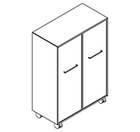 2342 + castors - Cupboard W800xD400xH1102 w/doors in A1+B1w/divider