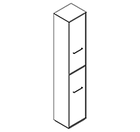 2612 incl. plinth - Bookcase W408xD350xH2158 with 2 doors, right, in A1+A4