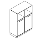 2355 + high plinth - Cupboard W800xD400xH1102 w/doors in A2+B2 w/divider