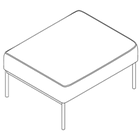 7271 - FRAMEwork seating pouf 900, W900xD730xH470