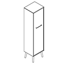 2411 + legs - Bookcase W408xD350xH1454 with door, left,  in A1