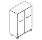 2341 + castors - Cupboard W800xD400xH1102 w/doors in A1+B1 no divider