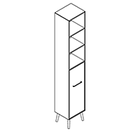 2611 + legs - Bookcase W408xD350xH2158 with door, right,  in A4