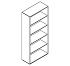 2504 incl. plinth - Bookcase W800xD350xH1806 no divider