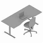 03596+0255 - Sit/stand desk 2000x900/800 (500-rect)