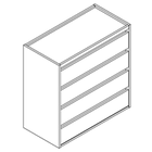 3272 - Plint Cupboard W800xD400xH800 w/4 drawers