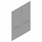 3xA4 high - 3935 - Door pack 1030x760  (f/bookcase/cupboard without dividers) with handle downwards