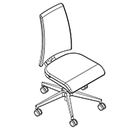 7051HA - Sit A swivelchair (High back - Asyncronous)