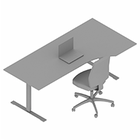 03528+0255 - Sit/stand desk 2000x1000/800 (500-rect)