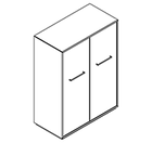 2341 incl. plinth - Cupboard W800xD400xH1102 w/doors in A1+B1 no divider