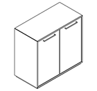 2250 incl. plinth - Cupboard W800xD400xH750 w/doors in A1+B1 no divider