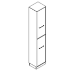 2632 + high plinth - Bookcase W408xD350xH2158 with 2 doors, left, in A1+A4