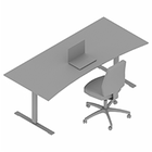 11797+0255 - Sit/stand desk 2000x900/800 (500-rect)